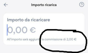 costo della ricarica contanti hype