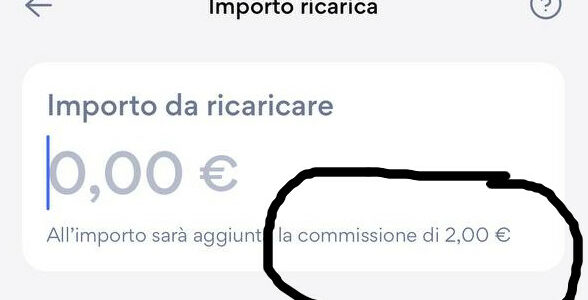 Quanto costa ricaricare in contanti la carta Hype